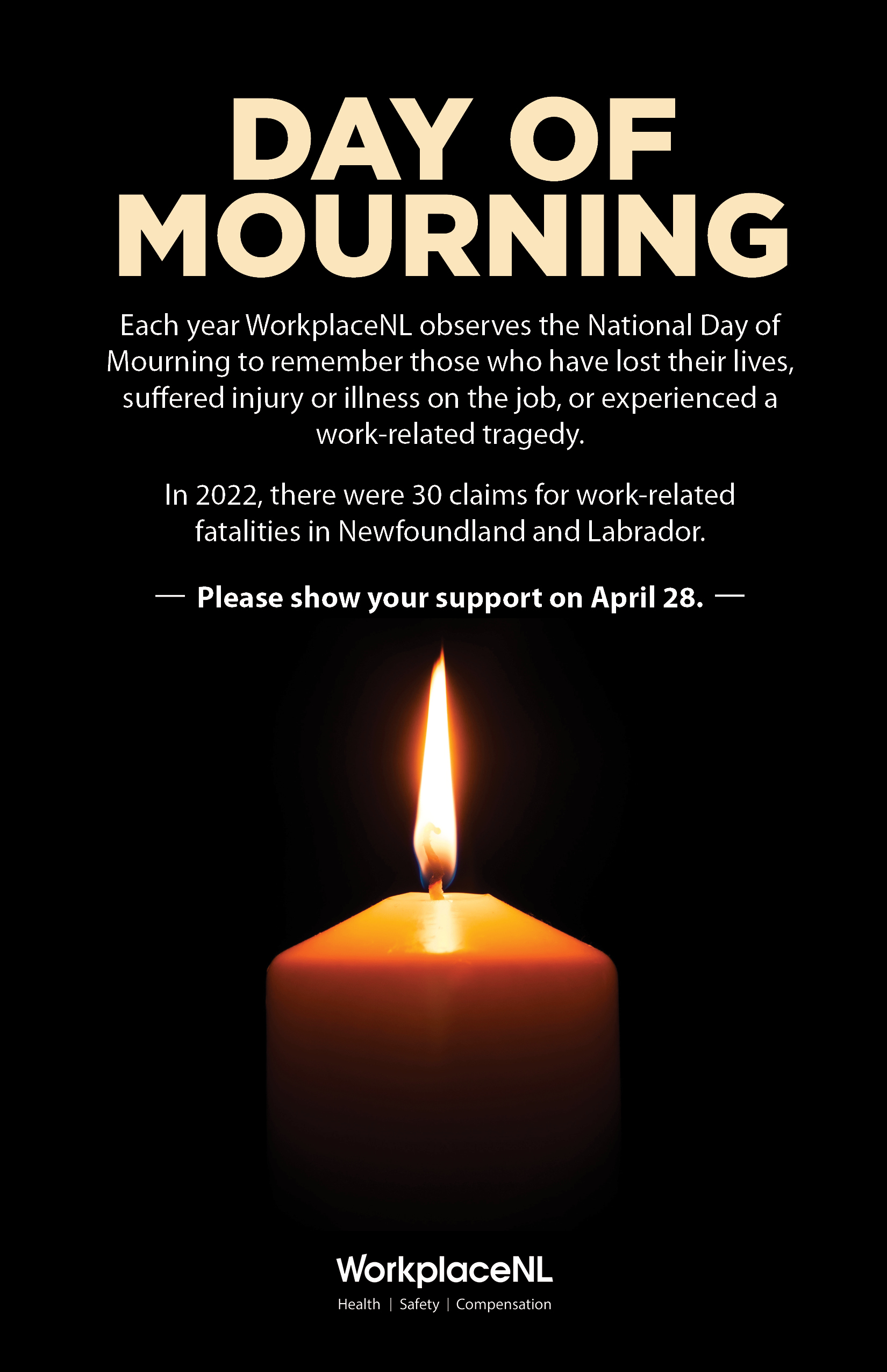 WorkplaceNL Observes National Day of Mourning WorkplaceNL